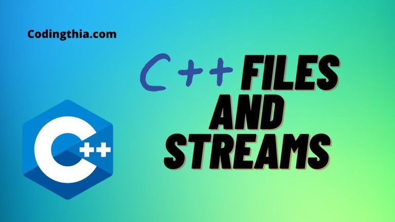 C++ Files and Streams