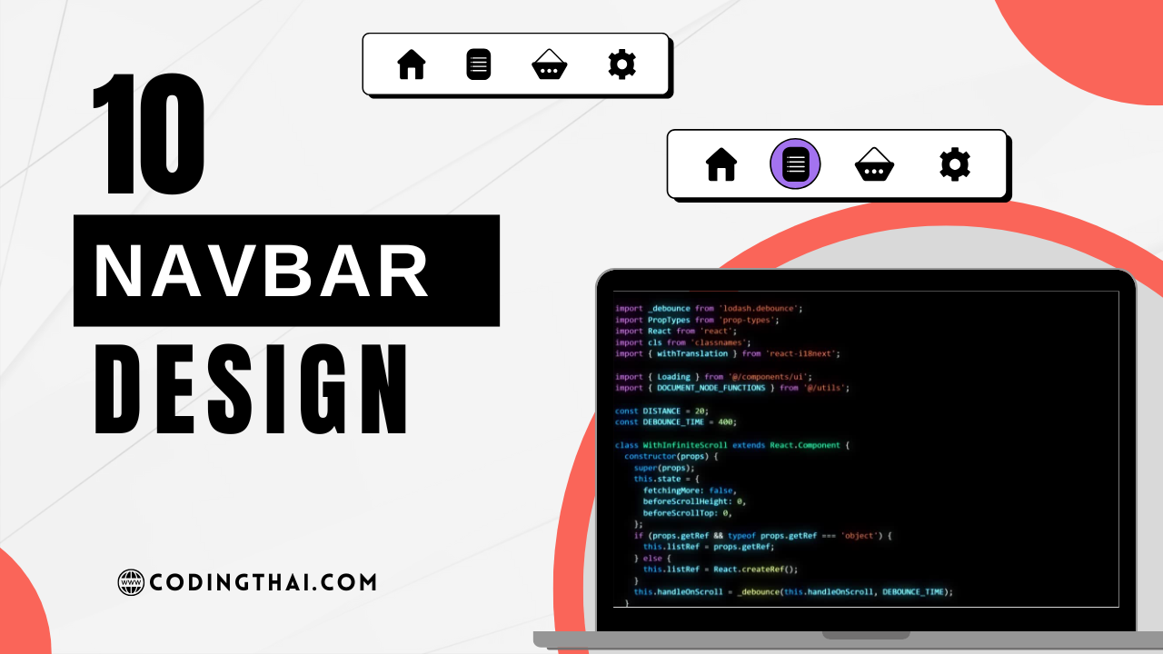 10 Navigation Bar Design using HTML and CSS