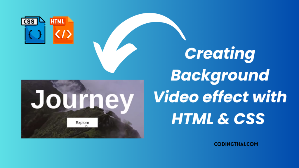 Create a Stunning Background Video effect with HTML and CSS